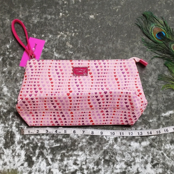 Betsey Johnson Heart Cosmetic Wristlet - Picture 6 of 8